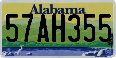 AL license plate 57AH355