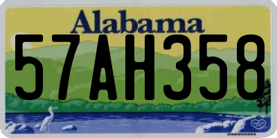AL license plate 57AH358