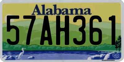AL license plate 57AH361