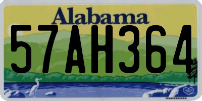 AL license plate 57AH364