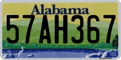 AL license plate 57AH367