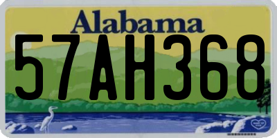 AL license plate 57AH368