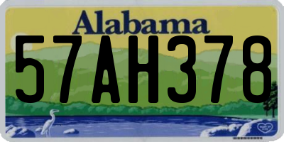 AL license plate 57AH378
