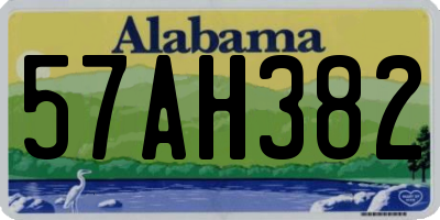 AL license plate 57AH382