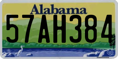 AL license plate 57AH384