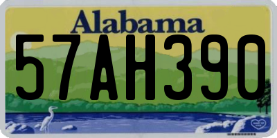 AL license plate 57AH390