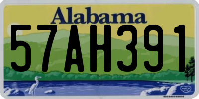 AL license plate 57AH391