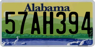 AL license plate 57AH394