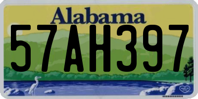 AL license plate 57AH397