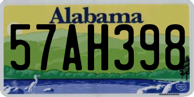 AL license plate 57AH398