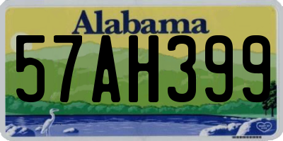 AL license plate 57AH399