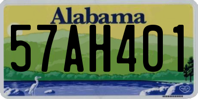 AL license plate 57AH401