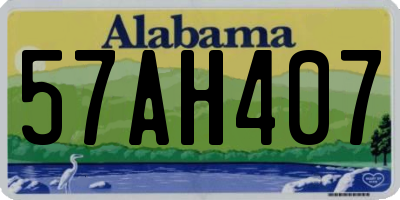 AL license plate 57AH407