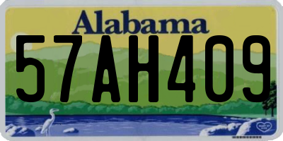 AL license plate 57AH409