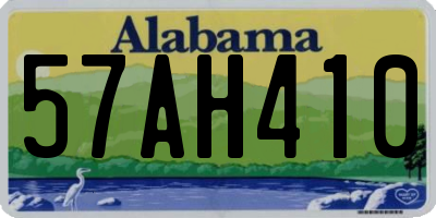 AL license plate 57AH410