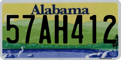 AL license plate 57AH412