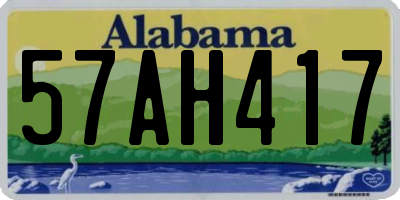 AL license plate 57AH417
