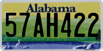AL license plate 57AH422