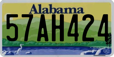 AL license plate 57AH424