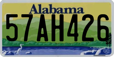 AL license plate 57AH426