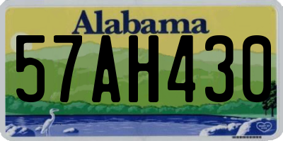 AL license plate 57AH430