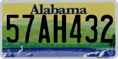AL license plate 57AH432