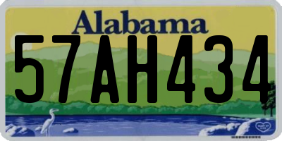 AL license plate 57AH434