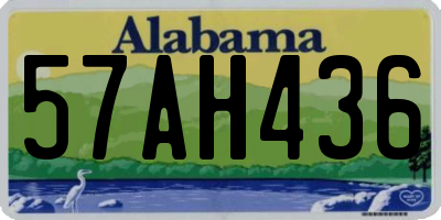 AL license plate 57AH436