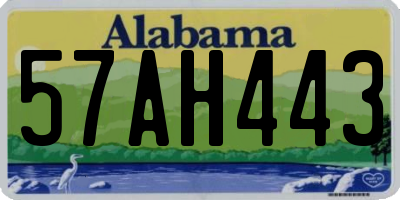 AL license plate 57AH443