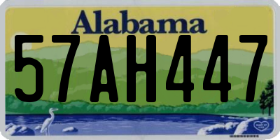 AL license plate 57AH447