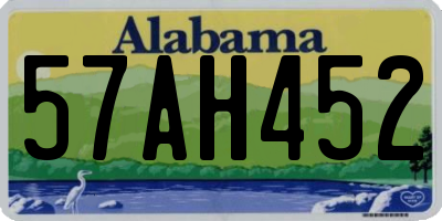 AL license plate 57AH452