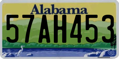 AL license plate 57AH453