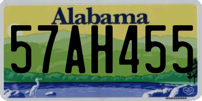 AL license plate 57AH455