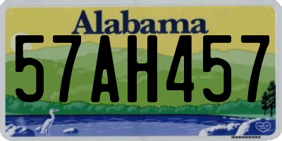 AL license plate 57AH457