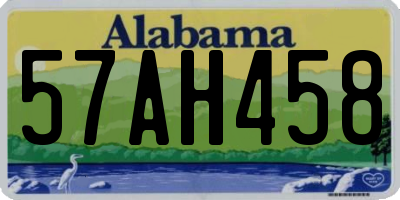 AL license plate 57AH458