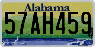 AL license plate 57AH459