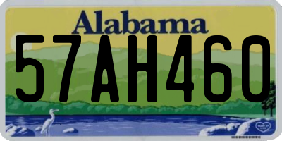 AL license plate 57AH460