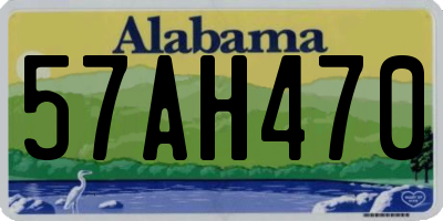AL license plate 57AH470