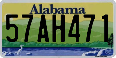 AL license plate 57AH471