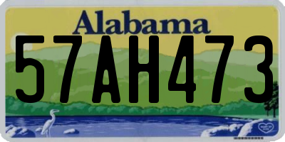 AL license plate 57AH473