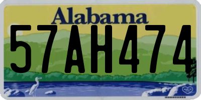 AL license plate 57AH474