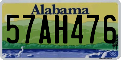 AL license plate 57AH476