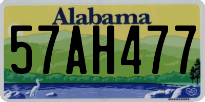AL license plate 57AH477