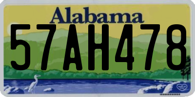 AL license plate 57AH478