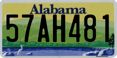 AL license plate 57AH481