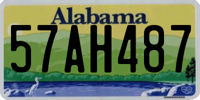 AL license plate 57AH487
