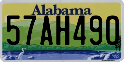 AL license plate 57AH490
