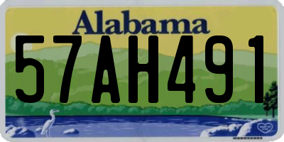 AL license plate 57AH491