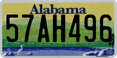 AL license plate 57AH496