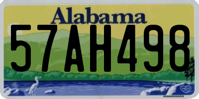 AL license plate 57AH498